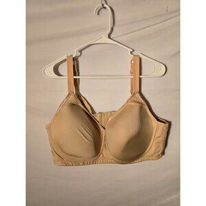 Comfort Choice Nude Tan Bra Womens Size 48B‎ No Wires Womens